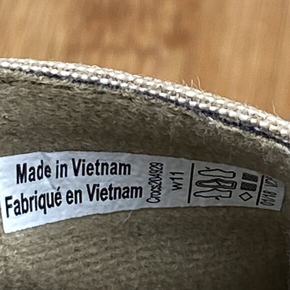 Crocs Citilane Sneakers Women's 11 Slip On Beige Canvas Shoes - Picture 8 of 9